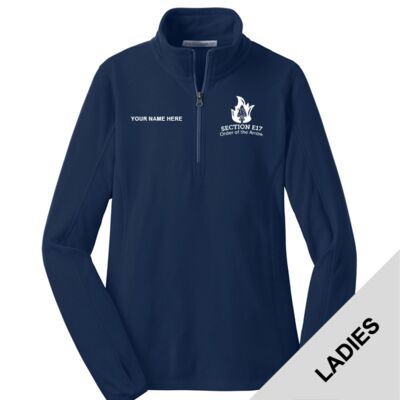 Section E17 - Ladies Microfleece 1/2 Zip Pullover Thumbnail
